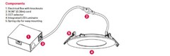 (case of 6) Philips Lightolier FD6R LED Flat Downlight dual select, CCT