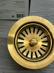 Signature Hardware SHDF130BG Disposal Flange Stainless Steel, Brushed Gold READ