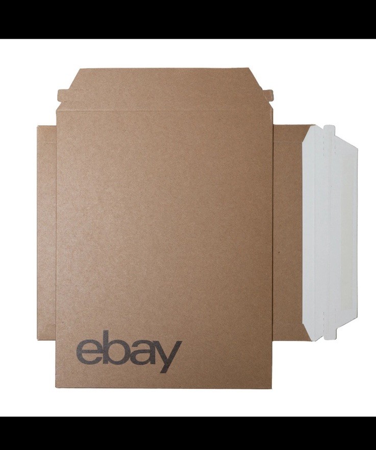 EBay Branded Paperboard Rigid Mailers 9″x11.5″ Envelopes (No Padding) Lot of 10