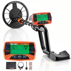 VEVOR Metal Detector for Adults 8″ Professional Gold Detector Waterproof Coil