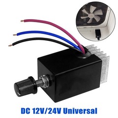 2Pcs 12V-24V 10A PWM Motor Rheostat Speed Controller for Heater Ventilator Fan
