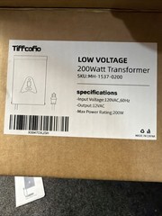 TIFFCOFIO LOW VOLTAGE LANDSCAPE TRANSFORMER 200W OUTDOOR SENSOR MH-1537