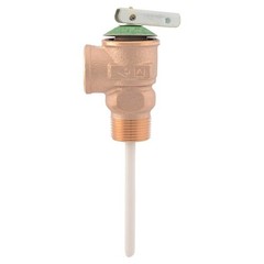 Cash Acme 3/4 in Bronze NCLX Temperature Pressure Relief Valve 1-1/4 in Shank