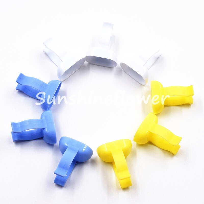 100 Pcs Dental Endo Finger Rings Disposable Dappen Dish Prophy Handy Bowl Mixing