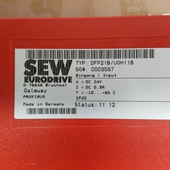 Sew Eurodrive DFP21B/UOH11B Profibus Gateway, 24Vdc, IP20 – NEW
