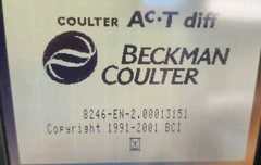Beckman Coulter Act-diff machine 2017 Model Parts Unit