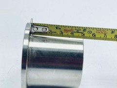 Lot of 4 Stainless Steel 47mm x 47mm Butt Weld Adapter