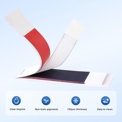 15sheet/book Dental Articulating Paper Hydrophobic Double Sided Strip Bite Paper