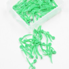 400 Pcs Dental Disposable Plastic Wedge With Hole Poly Wave Round Stern Shape