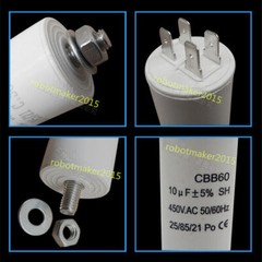 START RUN MOTOR CAPACITOR WATER PUMP COMPRESSOR AIR CONDITIONING 450v μF CBB60