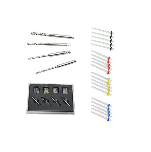 United Dental High-Intensity quartz fiber resin Post with Drill all sizes