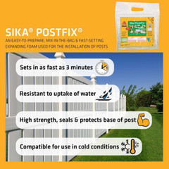2 Lb. Postfix Fence Post Mix, Mix-in-the-bag Expanding Foam For Supporting Non