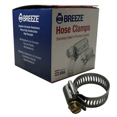 Box of 100 #12 Stainless Steel 11/16 to 1-1/4″ Worm Gear Hose Clamp 1/2 Band USA