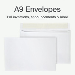 Columbian A9 Envelopes with Self Seal Closure, 5-3/4 X 8-3/4 Inches, 24 Lb. Whit