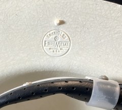 NEW NOS VTG SuperGlas FIBRE-METAL Safety Hard Rimmed Hat Cap Helmet White USA