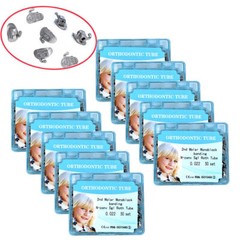 1-10box Dental Orthodontic tube 2nd molar bonding n-conv roth 0.022 50sets/box