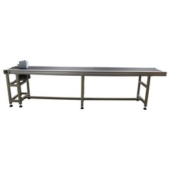 Open Box! 118″ Length Electric PVC Belt Conveyor Adjustable Speed 11.8″ Width