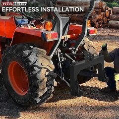 3 Pt Quick Hitch Adapter For Category 1 & 2 W/ Adjustable Bolt Tractor 3000lb