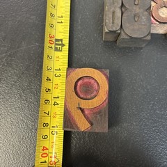 Large Lot of 42 Vintage Wood Letterpress Type Printers Blocks Mixed Numbers $ #3