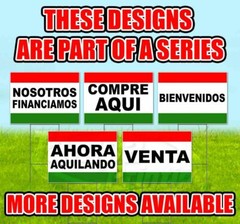 NOSOTROS FINANCIAMOS 18×24 Yard Sign WITH STAKE Corrugated Bandit USA SPANISH