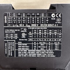 Eaton Moeller DILM40 XTCE040D00A IEC Contactor 3-Pole 60A 110/120V