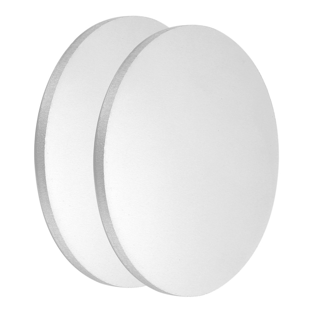 2Pcs Aluminum Disc 4″(100mm) Dia 0.24″(6mm) Thick Round 6061 Aluminum Sheets