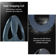 Heavy Duty Bluing Steel Strapping Coil 3/4″ x .020″ – 1800 lbs Break Strength
