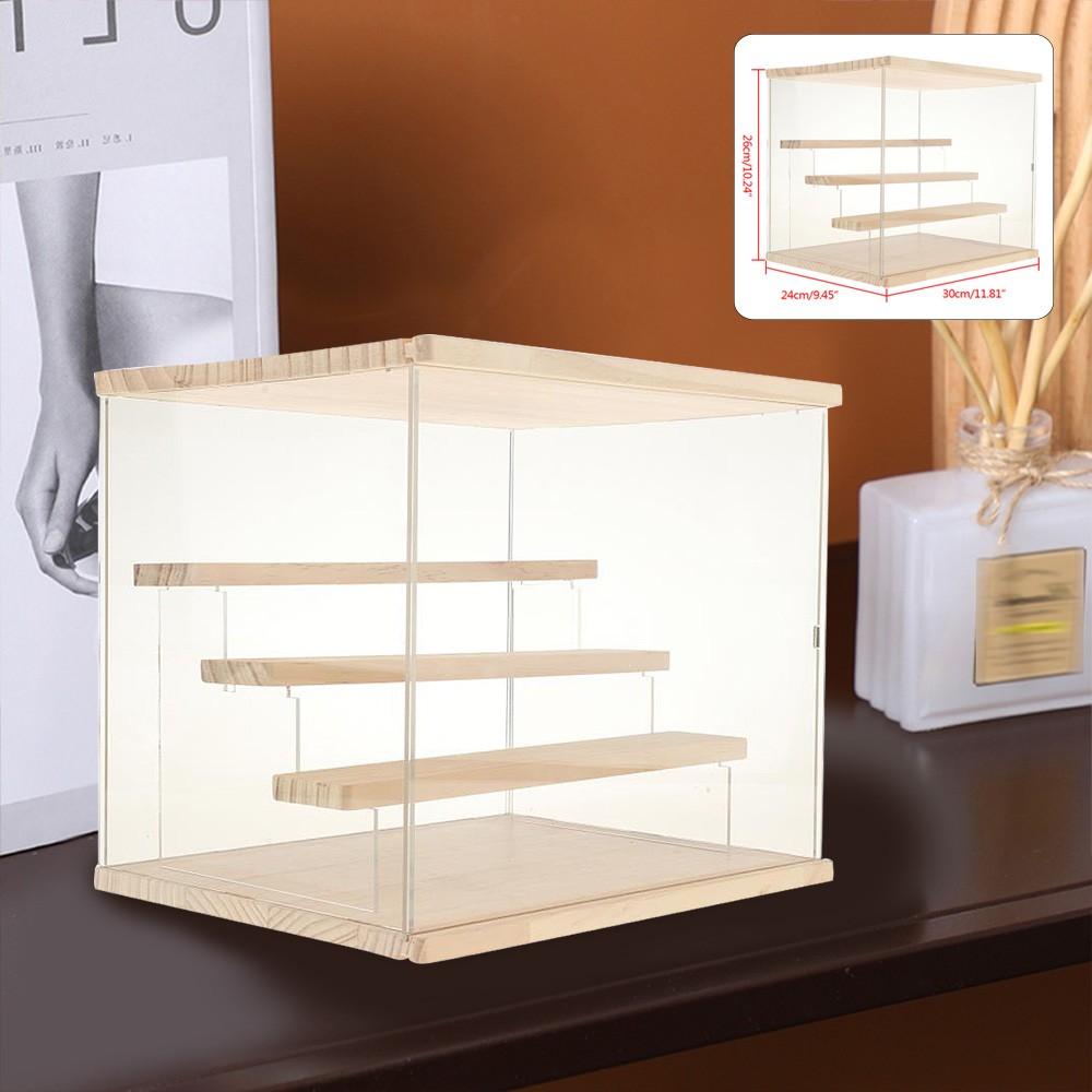 Clear Acrylic Countertop 11.81″x9.45″x10.24″ Display ShowCase Box Cabinet