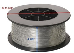 Mild Steel fluxed cored welding wire E71T-1 .045″ X 33#