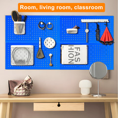 4 Pack Metal Pegboard Panels 24″ x 12″ Heavy Duty Steel Pegboard Wall Organizer