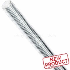 All Thread Rod 1/4-28″ Fully Threaded Rod 36″ Zinc Plated Steel 3 Feet Long NEW