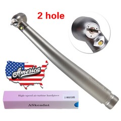 10* Dental LED Fiber Optic E-generator High Speed Handpiece Push Button 2 Hole
