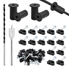 Starlink Cable Routing Kit for 3/4” Wall Hole, 26x38mm/1.02×1.5inch, Black