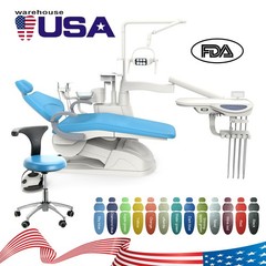 TJ2688-F6 Dental Unit Chair Computer Control DC Motor Doctor Stool Hard Leather