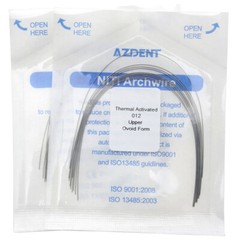 Dental Ortho Niti Arch Wire 012-020 U/L Ovoid/Natural Thermal Activated Round AZ