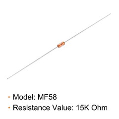 20pcs NTC Thermistors Resistors MF58 3950B 5% 15K Ohm Temperature Sensors