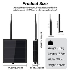 D5L Solar Powered DIY Solar Meshtastic LoRaWAN RAK Wisblock With LoRa Antenna