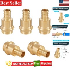 Plumbing Fittings 1/2/Press X 1/2/Pex Copper and PEX Crimp Coupling Adapter 5…
