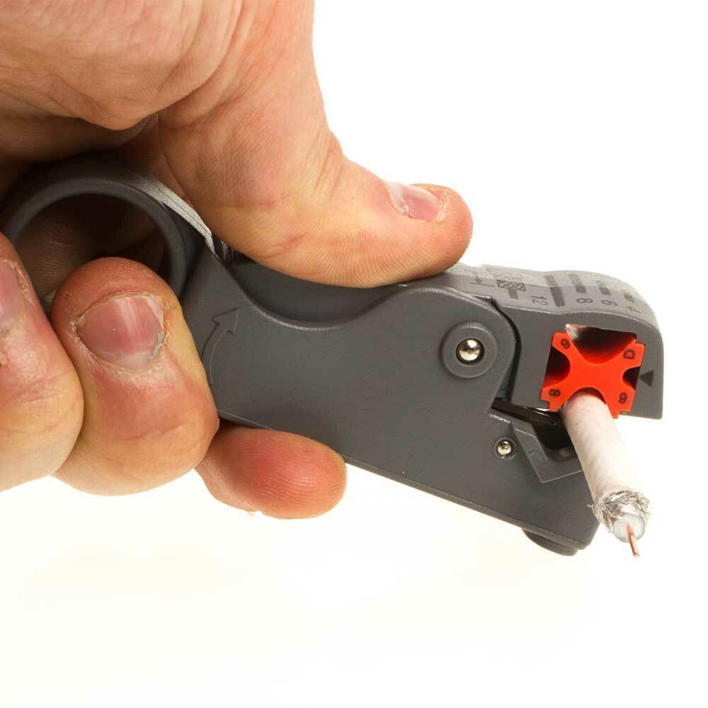 Rotary Coax Coaxial Cable Wire Cutter Stripper RG6 RG11 RG58 RG59 Stripping Tool