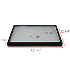 2 Pack of 12 x 16 x 1 1/4 Riker Display Cases Boxes for Collectibles Arrowheads