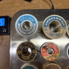 Lot of Solder Spools Over 2 Pounds! Various Sizes 9 Rolls Used