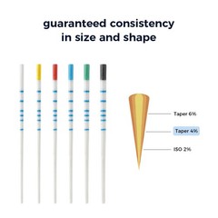 AZDENT Dental Endodontic Gutta Percha Points/Absorbent Paper Points with Scale