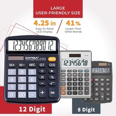Compact 4-Function Calculator with Big Buttons & LCD – School or Office Use