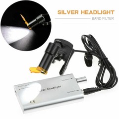 Dental Surgical 5W LED Headlight Lamp with Filter without Battery for Loupes US