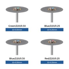 Dental Sintered Diamond Disc Coarse/Medium/Fine HP 2.35mm 3/32inch For Handpiece