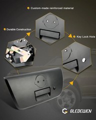 Tailgate Latch Handle Rear Textured Black w Key Hole Nissan Frontier 2001–2004