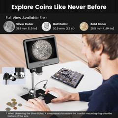 AD210 10.1 Inch LCD Digital Microscope for Adults, Soldering