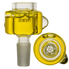Freeze Ice Glass Slide Liquid Filled Color Bowl 14 18mm Tobacco Hookah Bong