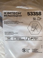 Kimberly-Clark Professional N95 Pouch Respirator (53358) NIOSH-Approved 50/bag