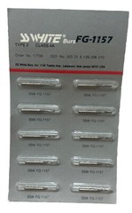 NEW PACK OF 10 SS White FG-1157 Carbide Burs. Order # 17708 Lakewood New Jersey